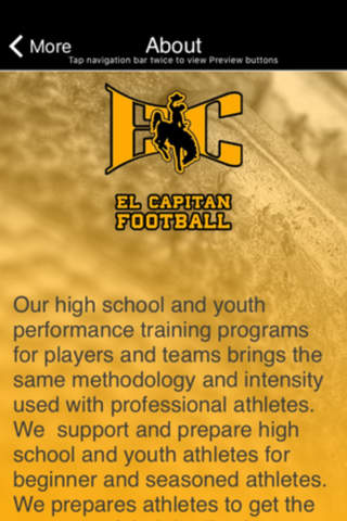 El Capitan Football. screenshot 3