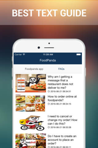 Guide for foodpanda - Food Delivery screenshot 2
