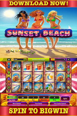 Casino & Las Vegas: Slots Of Rugby Spin Beach Free Game screenshot 3