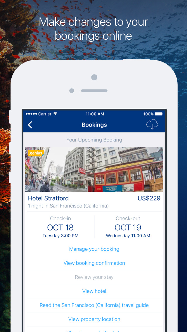 Screenshots of Booking.com for iPhone