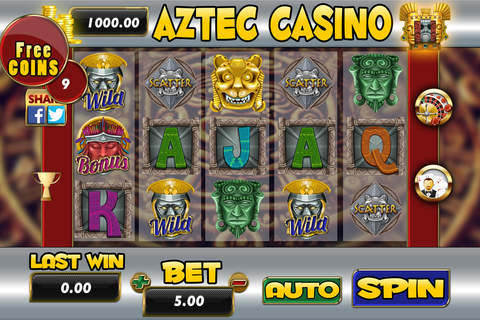 Aztec Casino Slots - Roulette - Blackjack 21 screenshot 2