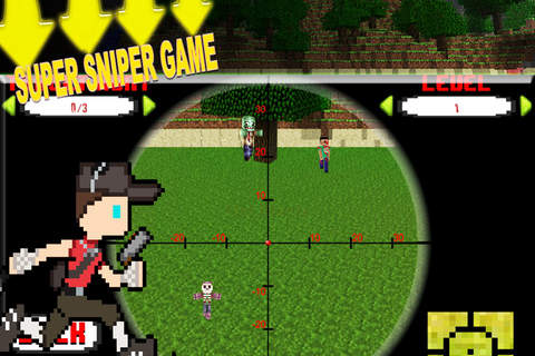 2016 pixel sniper Shooting Pro : Real Weapon Tiny War cops Sniper Block screenshot 2