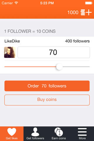 Get Likes & Followers for Instagram (ex. LikeDike) screenshot 3