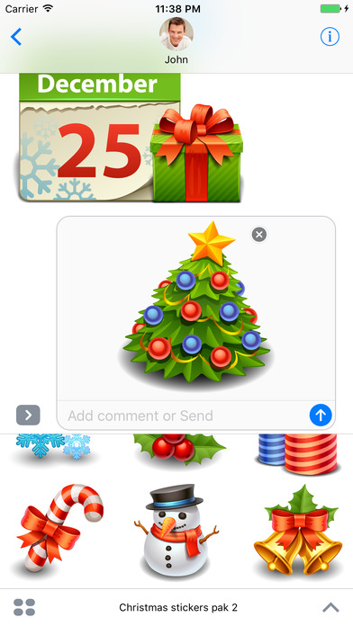 Merry Christmas (New Year) - Stickers for iMessage screenshot 4