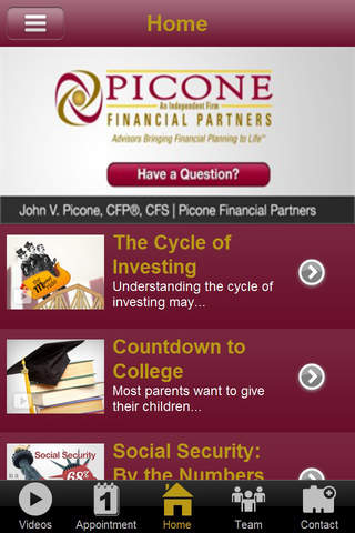 Picone Financial Partners screenshot 2