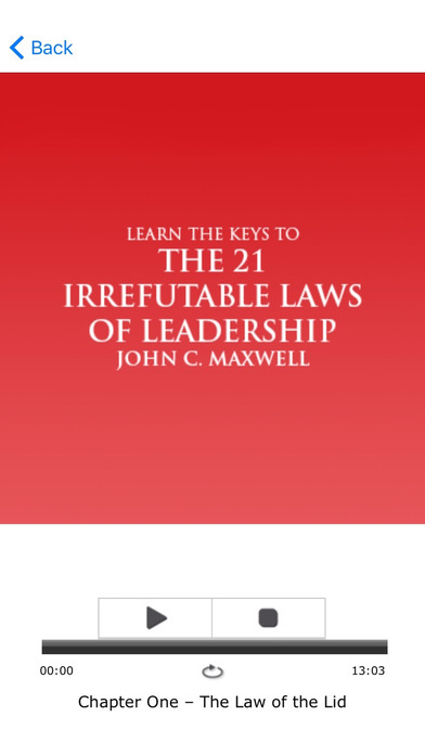 The 21 Irrefutable Laws Of Leadership Meditation screenshot 4
