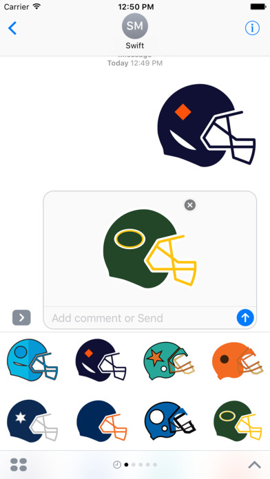 Football Helmet Sticker Pack screenshot 3
