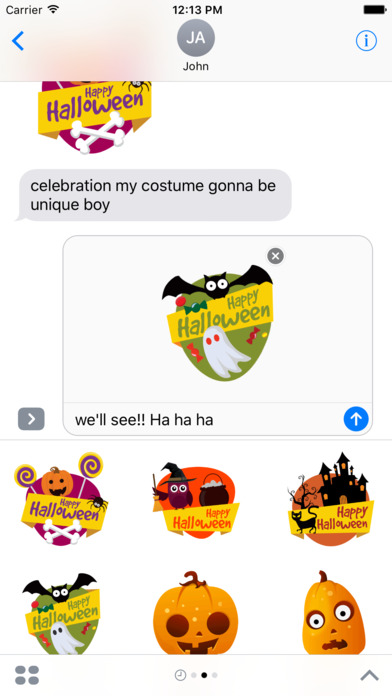 Halloween Stickers - Animated iMessage Stickers screenshot 2