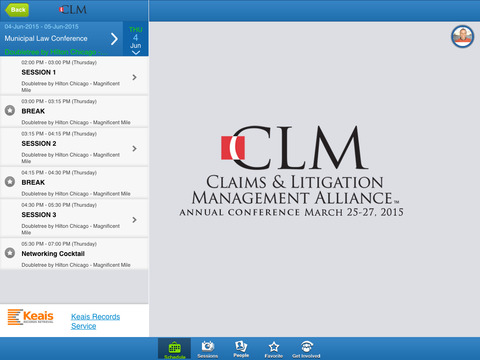 CLM Events for iPad screenshot 3