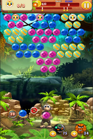 Amazing Bubble Shooter Pet Monkey Go Adventure Mania - Match Pop And Rescue Puzzle Games screenshot 3