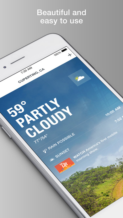 Screenshots of The Weather Channel for iPhone