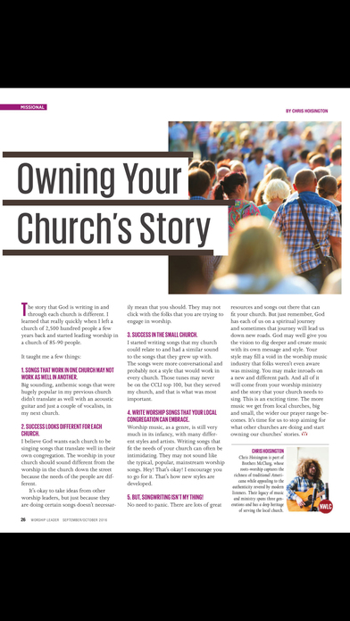 Worship Leader Magazine screenshot 3