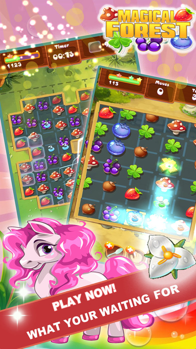 Fantasy Magical Forest - Match 3 Puzzle Game screenshot 2