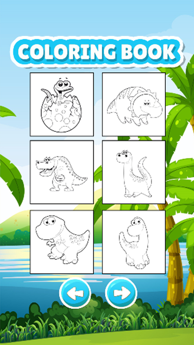 Dinosaur Coloring Book Game screenshot 2