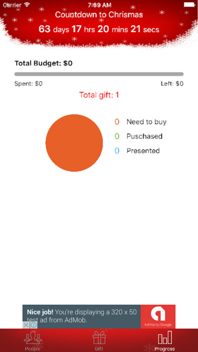 Gift It - Christmas Shopping List & coutdown screenshot 2
