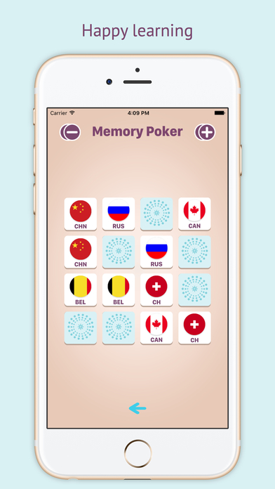 Memory Poker + -Simple&Cognitive flop game for kid screenshot 4