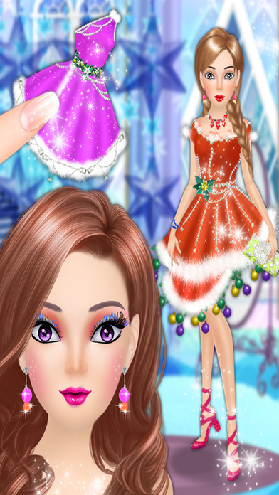 Snow Queen Make Up Me - Ice Princess Dress Up screenshot 2