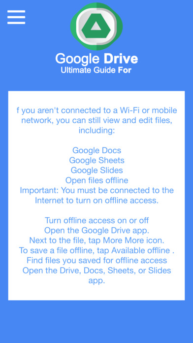Ultimate Guide For GoogleDrive free online storage screenshot 4