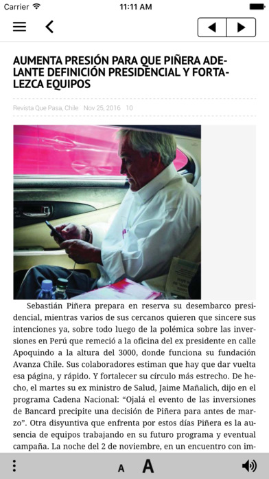 Revista Qué Pasa screenshot 3