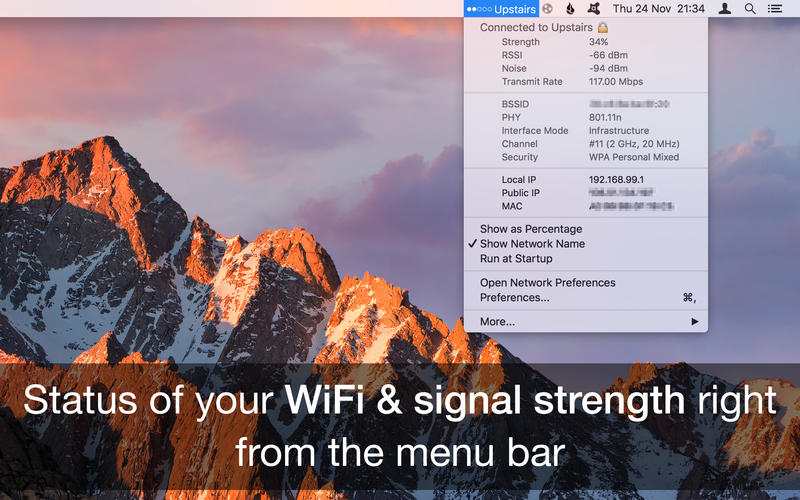 WiFi Signal Strength Explorer 1.8 Mac 破解版 - WiFi无线信号强度浏览器