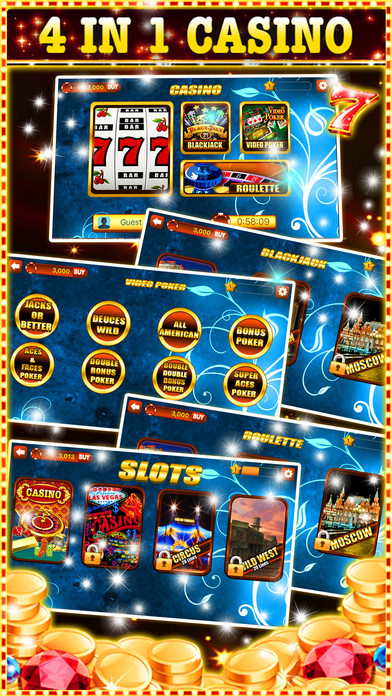WINNER 4 in 1 Casino Slots & Poker HD!! screenshot 3