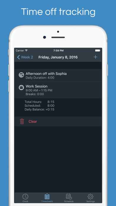 Flexishift Pro – Work time tracking & reporting screenshot 4