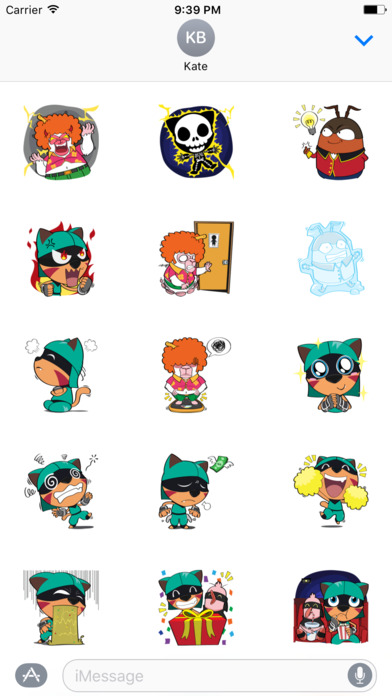 Pororo Cat and friends sticker pack for iMessage screenshot 4