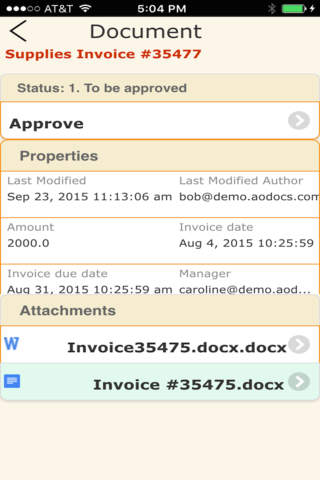 ViziApps AODocs WorkFlow screenshot 3