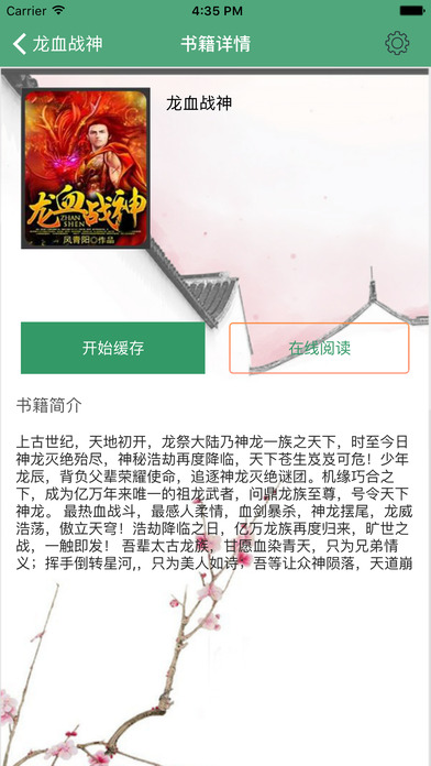 「龙血战神」风青阳著东方奇幻小说 screenshot 2