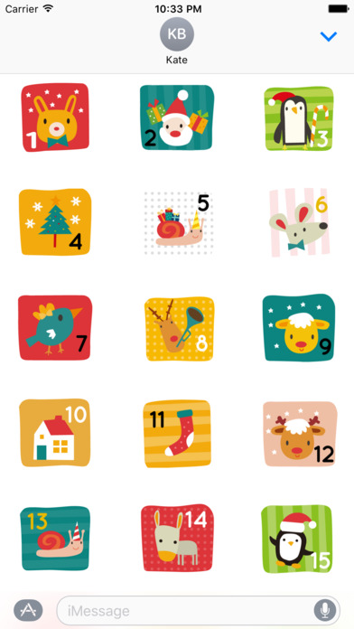 Christmas Count Down Calendar for iMessage screenshot 2