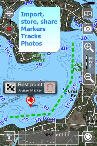 Aqua Map New Hampshire Lakes screenshot 2