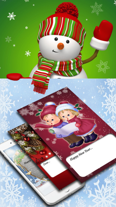 Christmas Holiday Wish.es - New Year Card Make.r screenshot 3