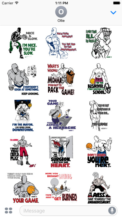 AND1 Basketball Trash Talk Stickers - Series 1 screenshot 2