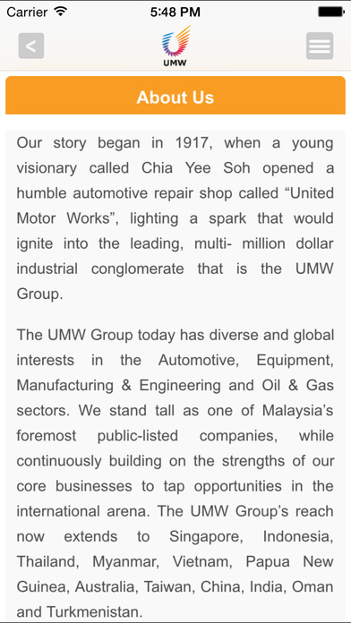 UMW Holdings Berhad Investor Relations screenshot 4
