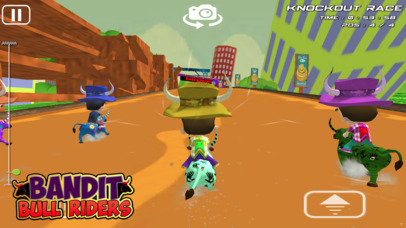 Bandit Bull Rider - Fun Bull Racing Games For Kids screenshot 4