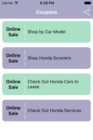 Coupons for Honda App screenshot 2