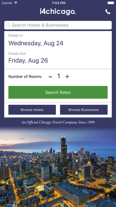 i4chicago - Chicago Hotels, Yellow Pages Directory screenshot 2