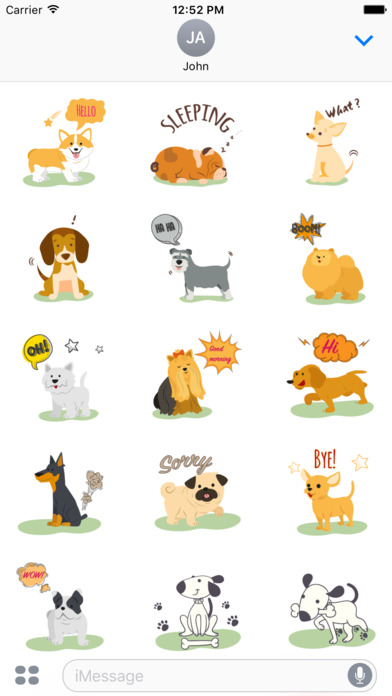 Cute Dog Stickers+ screenshot 2
