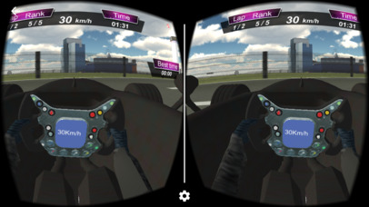Racing Simulator  Car - VR Cardboard screenshot 3