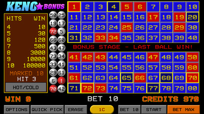 Keno Bonus - Free Vegas Keno & Bonus Games! screenshot 2