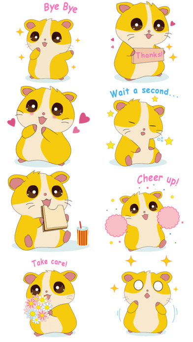 My Favorite Hamster - Stickers for iMessage screenshot 2