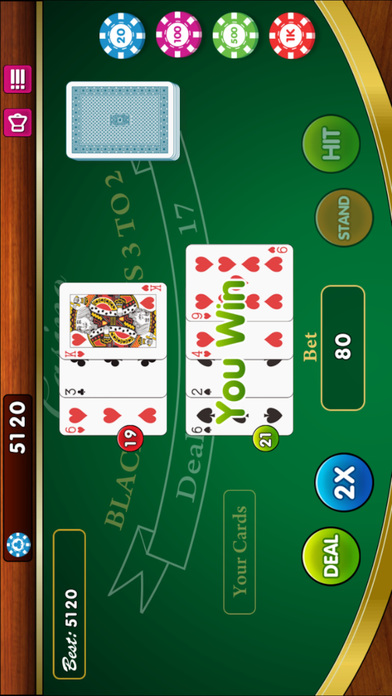 Blackjack 21 Offline screenshot 2