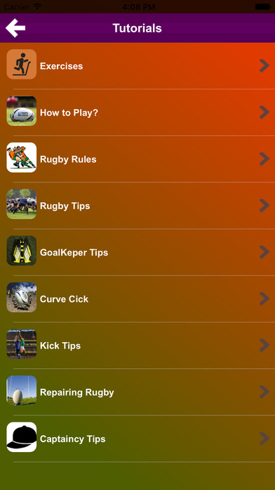Rugby Tutorials screenshot 2