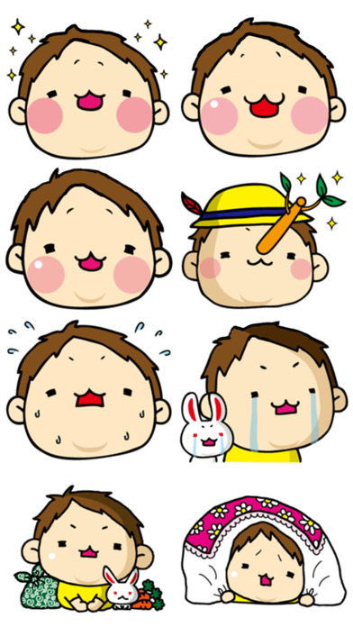 Cheerful Boy > Stickers & Emoji! screenshot 2