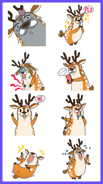 Xmas Deer Stickers! screenshot 3