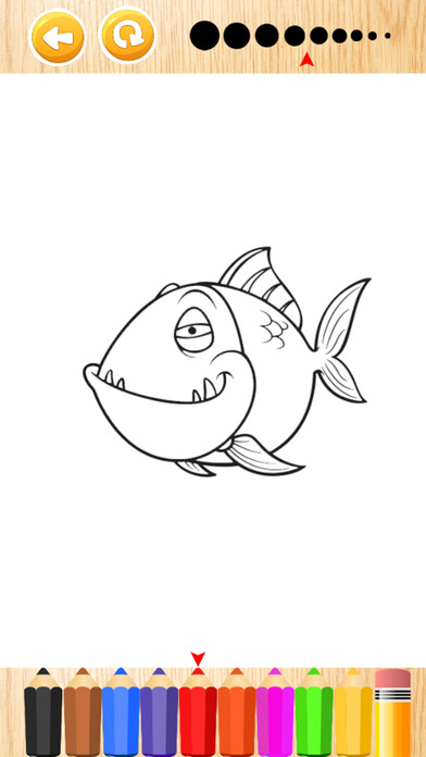 Sea Animal Coloring Book Draw Paint Games screenshot 3