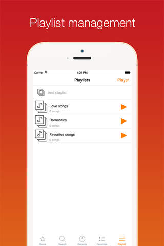 Free Music Streaming & Playlist manager for SoundCloud®, Jamendo screenshot 3