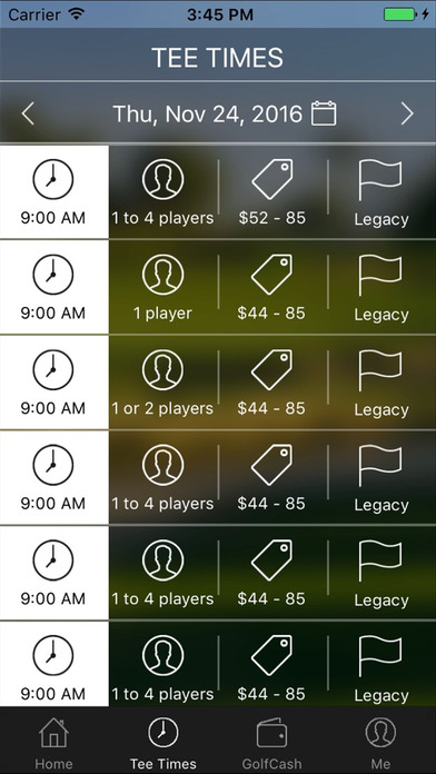 The Legacy Golf Club Tee Times screenshot 4