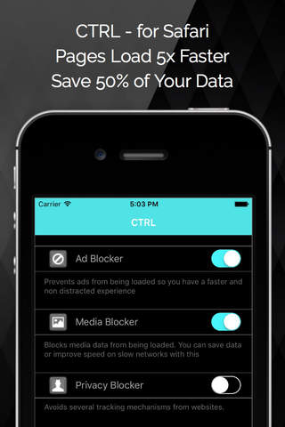 CTRL - Ad Free Web Browsing - Privacy & Content Blocker screenshot 2