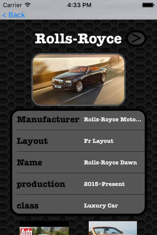 Best Cars - Rolls Royce Cars Collection Edition Photos and Videos FREE screenshot 3
